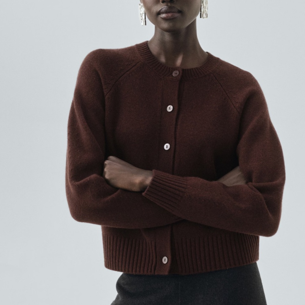 Mango Selection wool & cashmere cardigan NWT